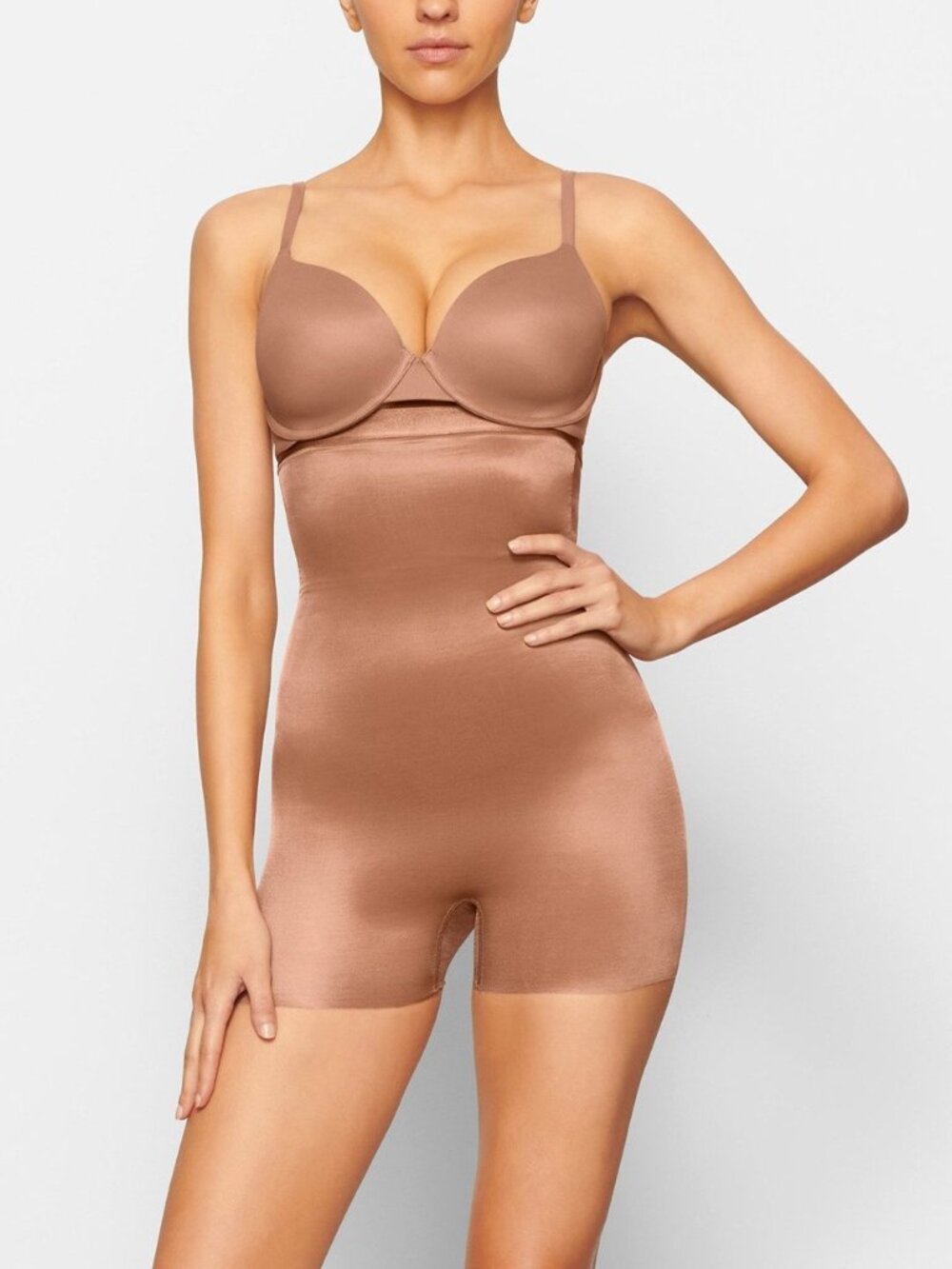SKIMS Barely There Shapewear XS Sienna Nude Seamless Sculpt Bodysuit Brand New